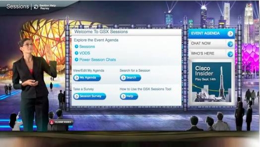 Cisco Virtual Global Sales Meeting (Image courtesy Cisco)