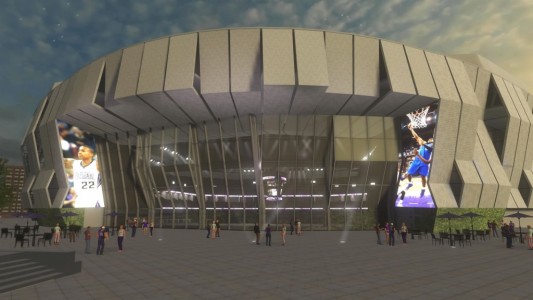 The planned new arena for the Sacramento Kings. (Image courtesy ArchVirtual.)