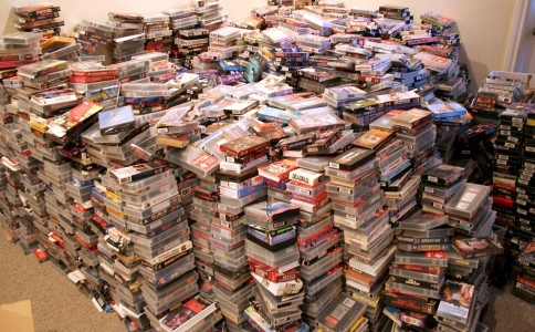 Oh, video tapes. I remember you well. And I still have a pile of you somewhere that I can no longer play. (Image courtesy Brian via Flickr.)