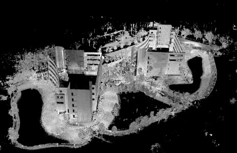 Point cloud model of the laser-scanned scene. (Image courtesy Douglas Maxwell.)