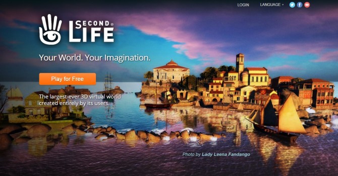 Second Life website