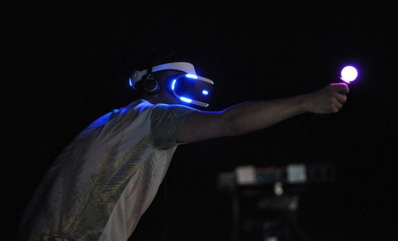 PlayStation VR, formerly "Project Morpheus." (Image courtesy of Sony and Marco Verch via Wikimedia Commons.)